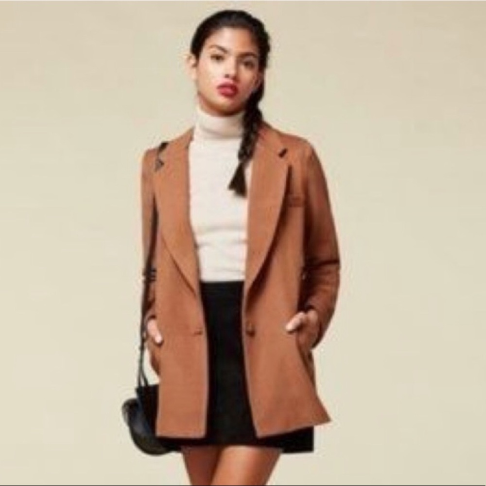 Reformation Carnaby Jacket in Camel